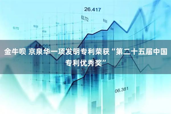 金牛呗 京泉华一项发明专利荣获“第二十五届中国专利优秀奖”