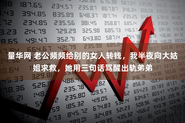 量华网 老公频频给别的女人转钱，我半夜向大姑姐求救，她用三句话骂醒出轨弟弟